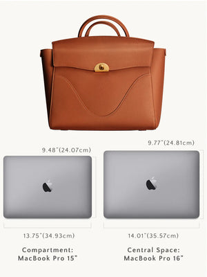 3-in-1 Style Leather Backpack. Fits 16" in Laptop