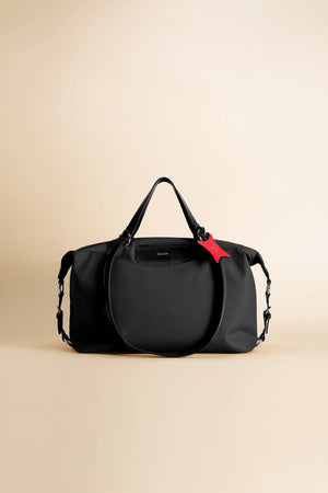 Anywear Duffle: Recycled Leather & Waterproof High-density Technical Fabric