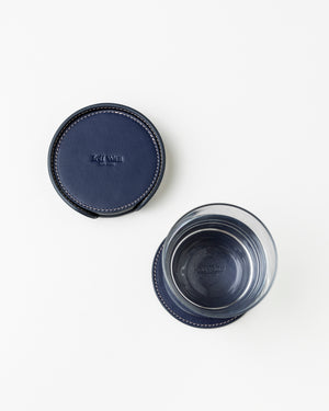 Jeff Wan Genuine Leather Coaster Set