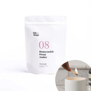 No 08 — Honeysuckle, Peony, Amber DIY Candle Kit