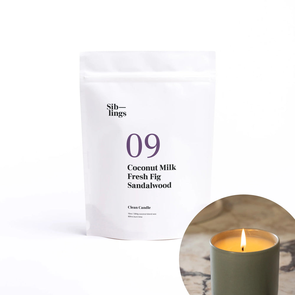 No 09 — Coconut Milk, Fresh Fig, Sandalwood DIY Candle Kit
