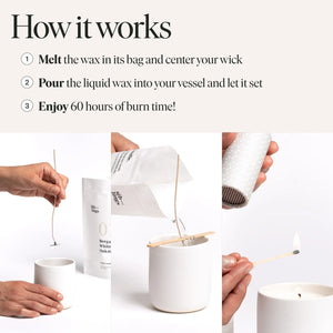 No 01 — Bergamot, White Rose, Oakmoss DIY Candle Kit