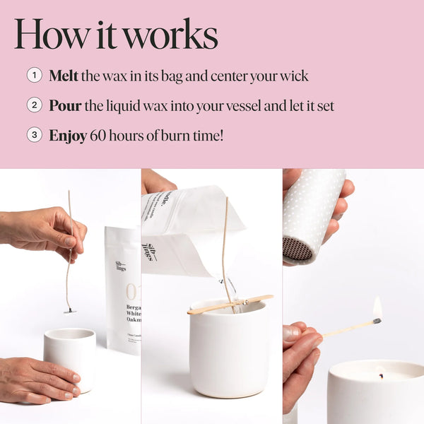 No 08 — Honeysuckle, Peony, Amber DIY Candle Kit