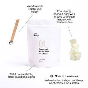No 01 — Bergamot, White Rose, Oakmoss DIY Candle Kit