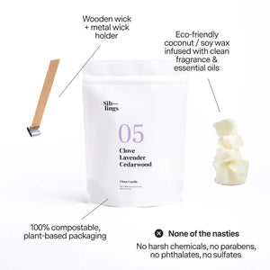 No 05 — Clove, Lavender, Cedarwood DIY Candle Kit