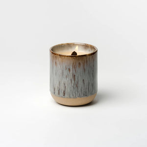Brown Active Glaze Artisan Candle Vessel