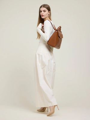 3-in-1 Style Leather Backpack. Fits 16" in Laptop