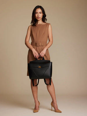 3-in-1 Style Leather Backpack. Fits 16" in Laptop