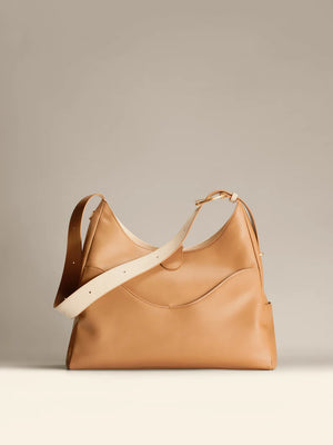 Reverie Hobo: Sustainable Leather, Fits 16" Laptop