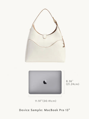 Reverie Hobo: Sustainable Leather, Fits 16" Laptop