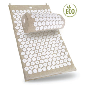 Bed Of Nails Mat & Pillow Acupressure Bundle: BIODGRADEABLE