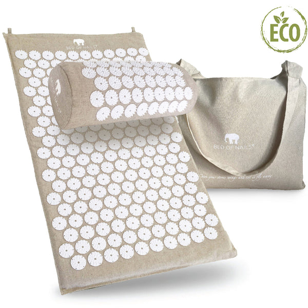 Bed Of Nails Mat & Pillow Acupressure Bundle: BIODGRADEABLE