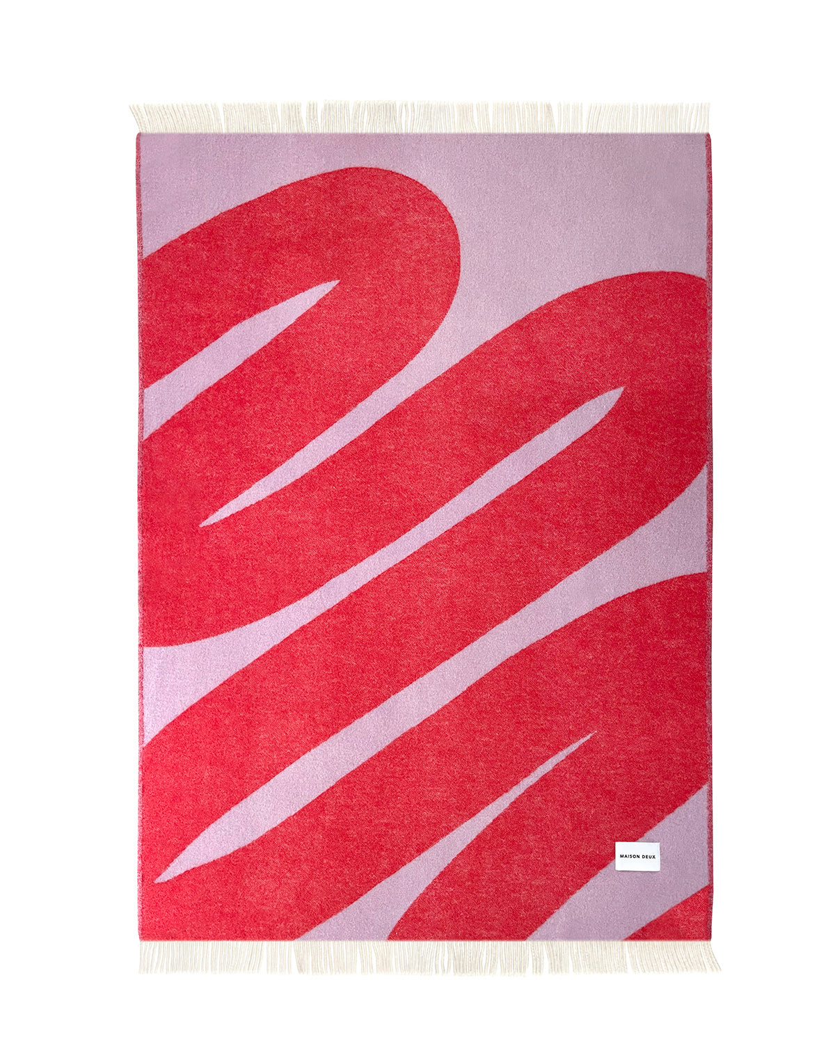 Blanket SWIRL Lilac / Scarlet 4.25 x 6.5ft