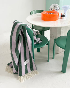 Blanket CANDY WRAP Lilac / Green 4.25 x 6.5ft