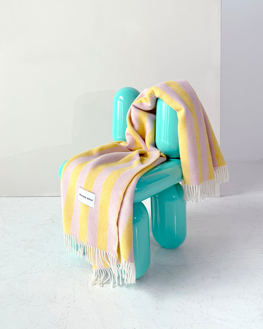 Blanket CANDY WRAP Pink / Yellow 4.25 x 6.5ft