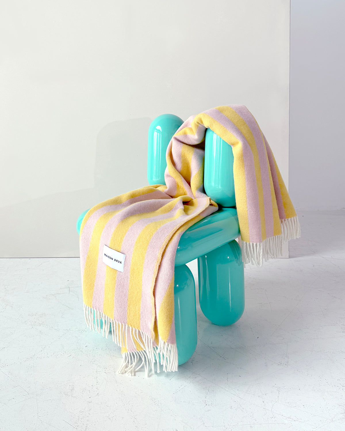 Blanket CANDY WRAP Pink / Yellow 4.25 x 6.5ft