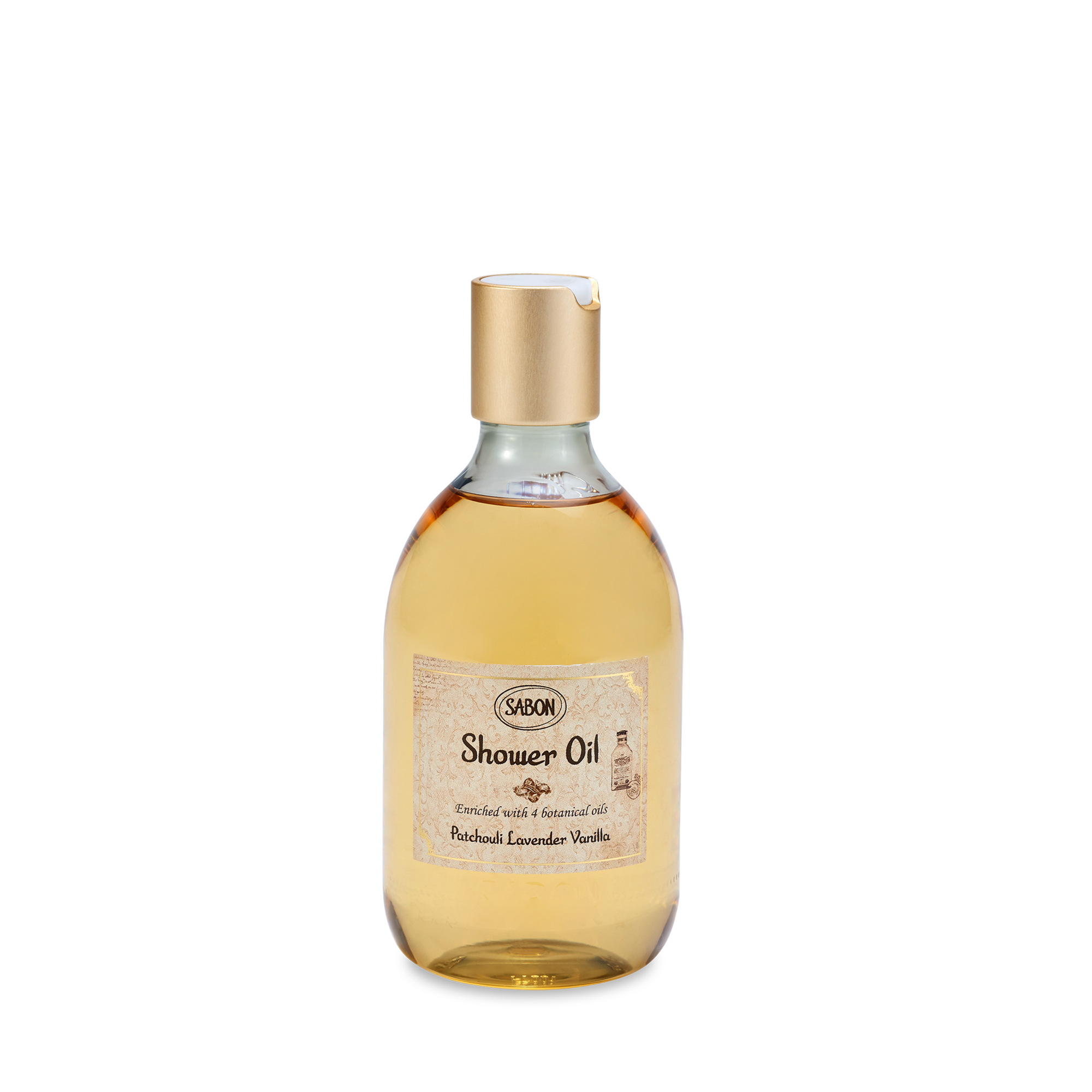 Sabon Luxury Shower Oil Patchouli Lavender Vanilla 10.5 oz (300mL)