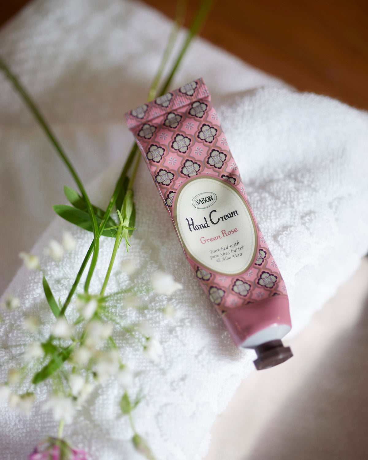 SABON Luxury Hand Cream Tube Green Rose 30ml