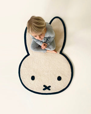 Rug NIJNTJE MIFFY Cream / Black Print 2.6 x 3.7ft