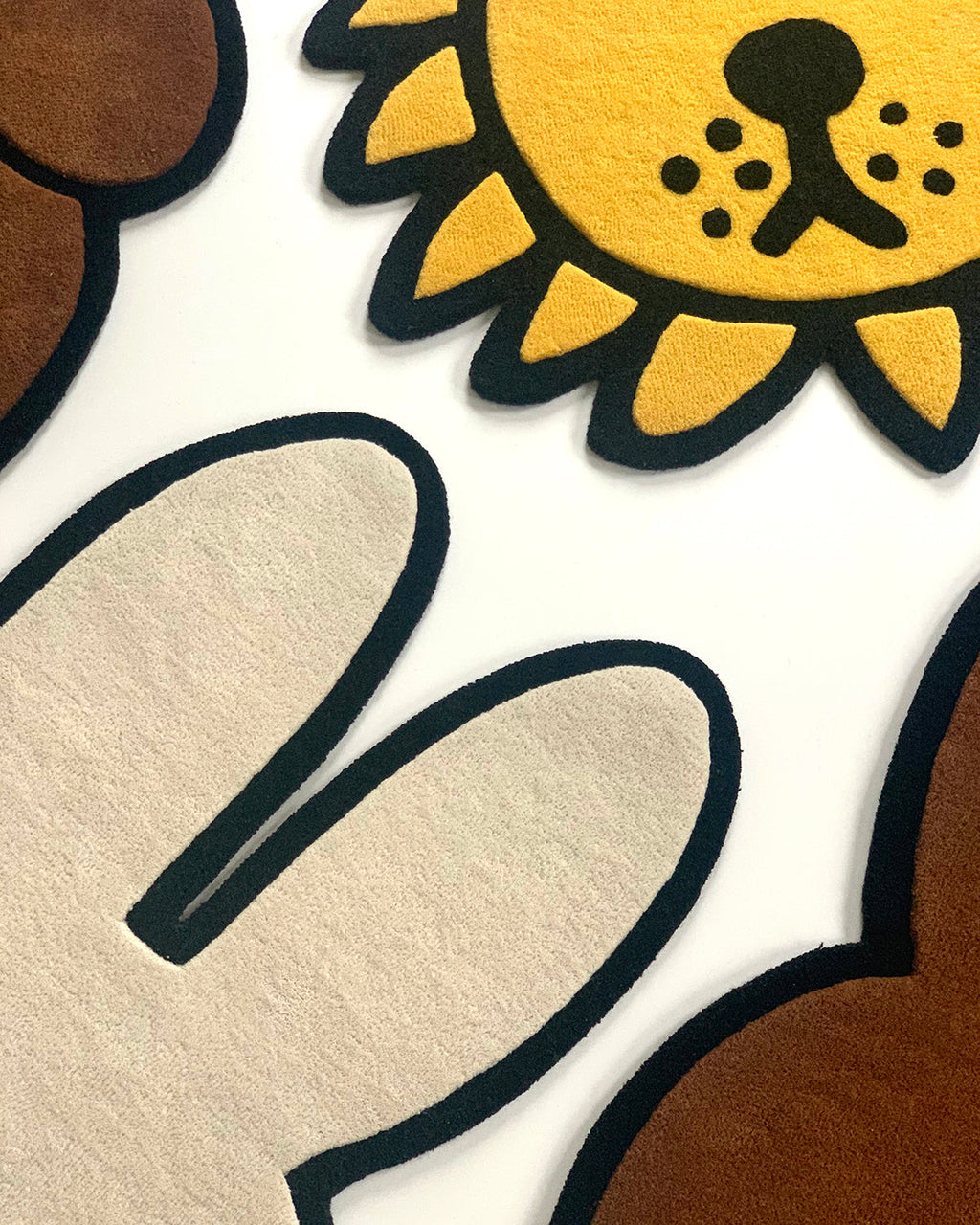 Rug NIJNTJE MIFFY Cream / Black Print 2.6 x 3.7ft