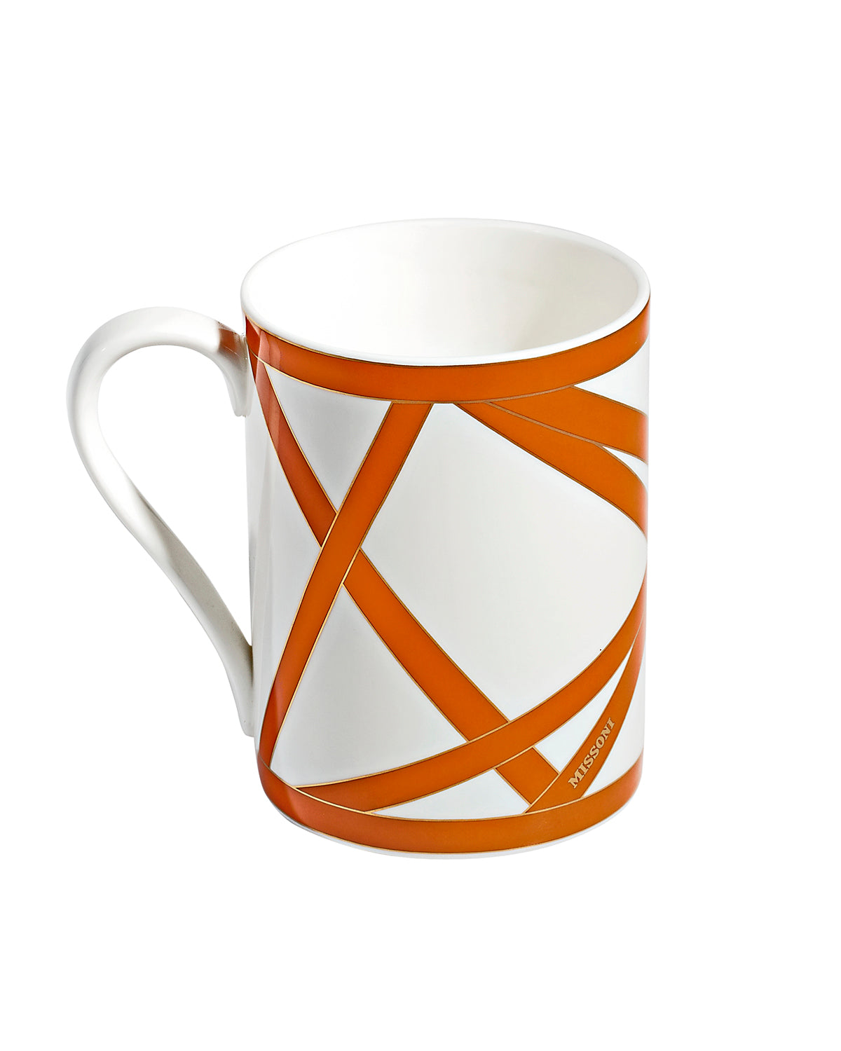 Mug Cup NASTRI in Luxury Box Orange diam. 3", H 3.9", cap. 12.5 oz