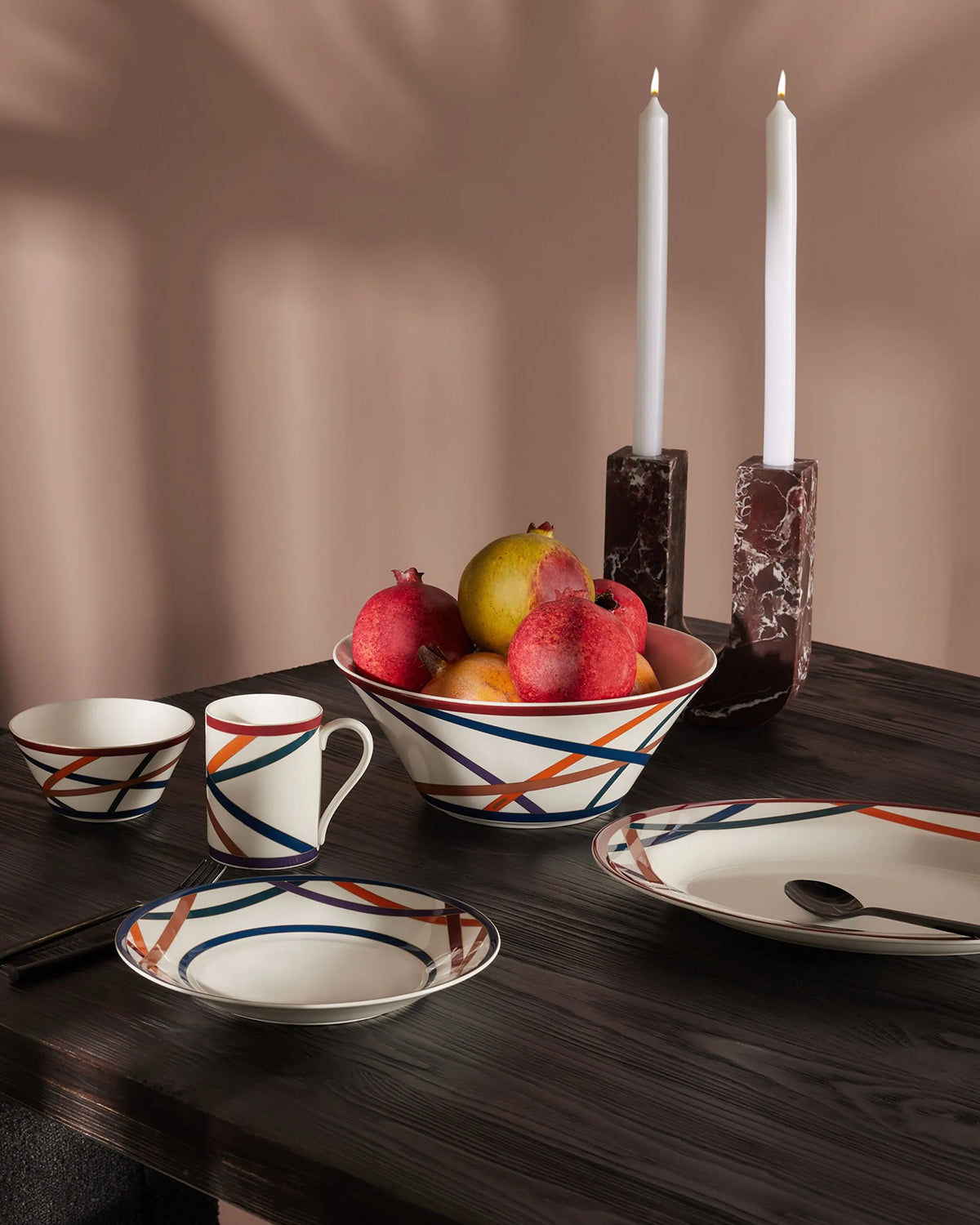 Salad Bowl NASTRI  Multicolor diam. 10.5" x 4.3"