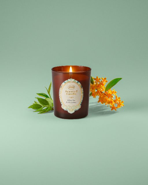 Sabon Luxury Candle White Tea & Osmanthus 180gr
