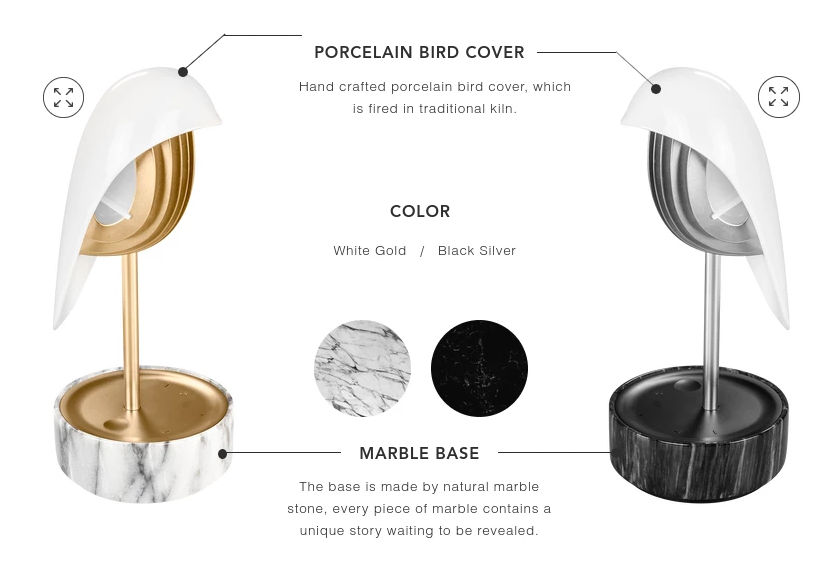 Alarm Clock + Light CHIRP Black