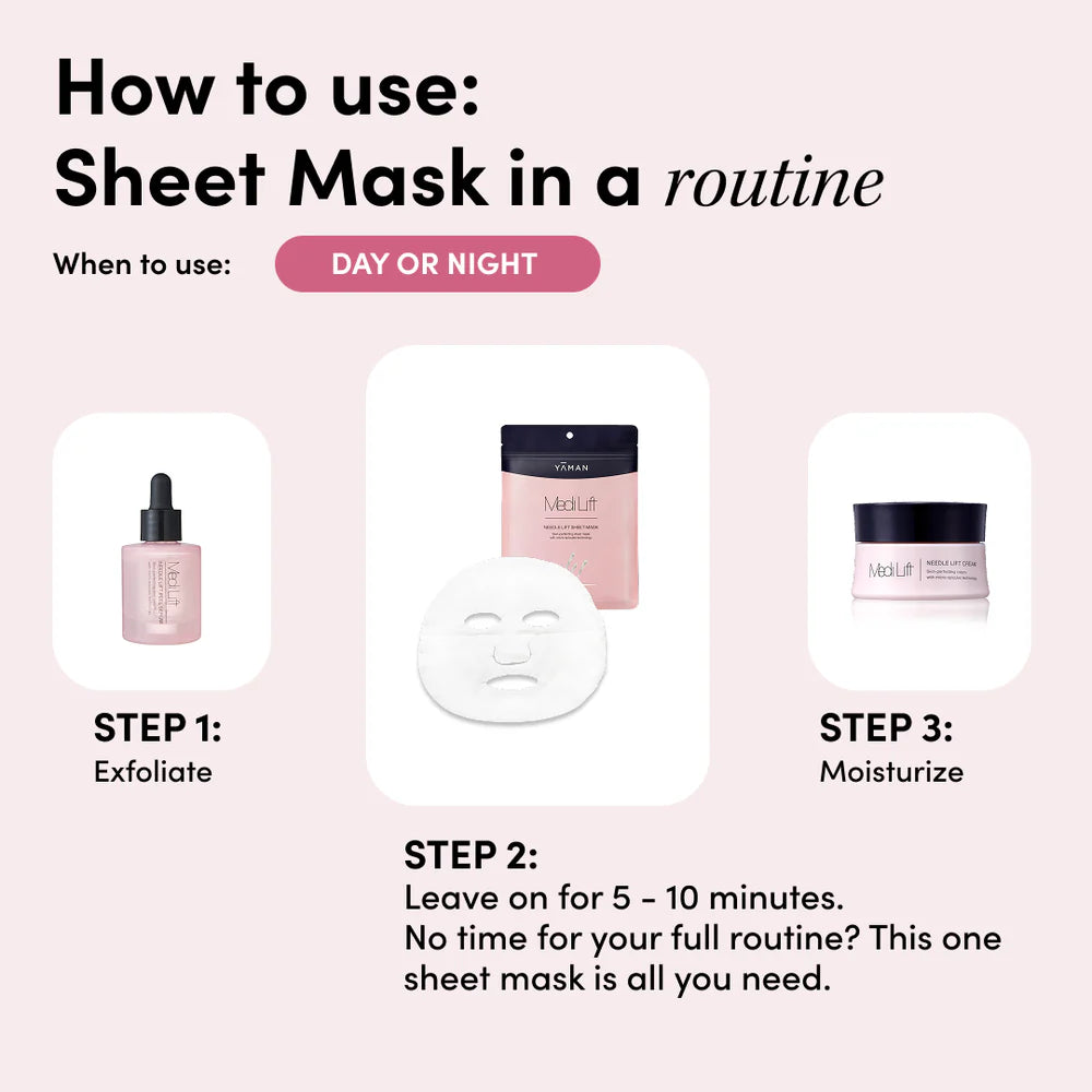 YA-MAN Needle Lift Firming Sheet Mask