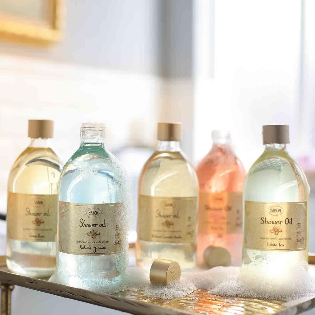 Sabon Luxury Shower Oil Green Rose 10.5 oz (300mL)