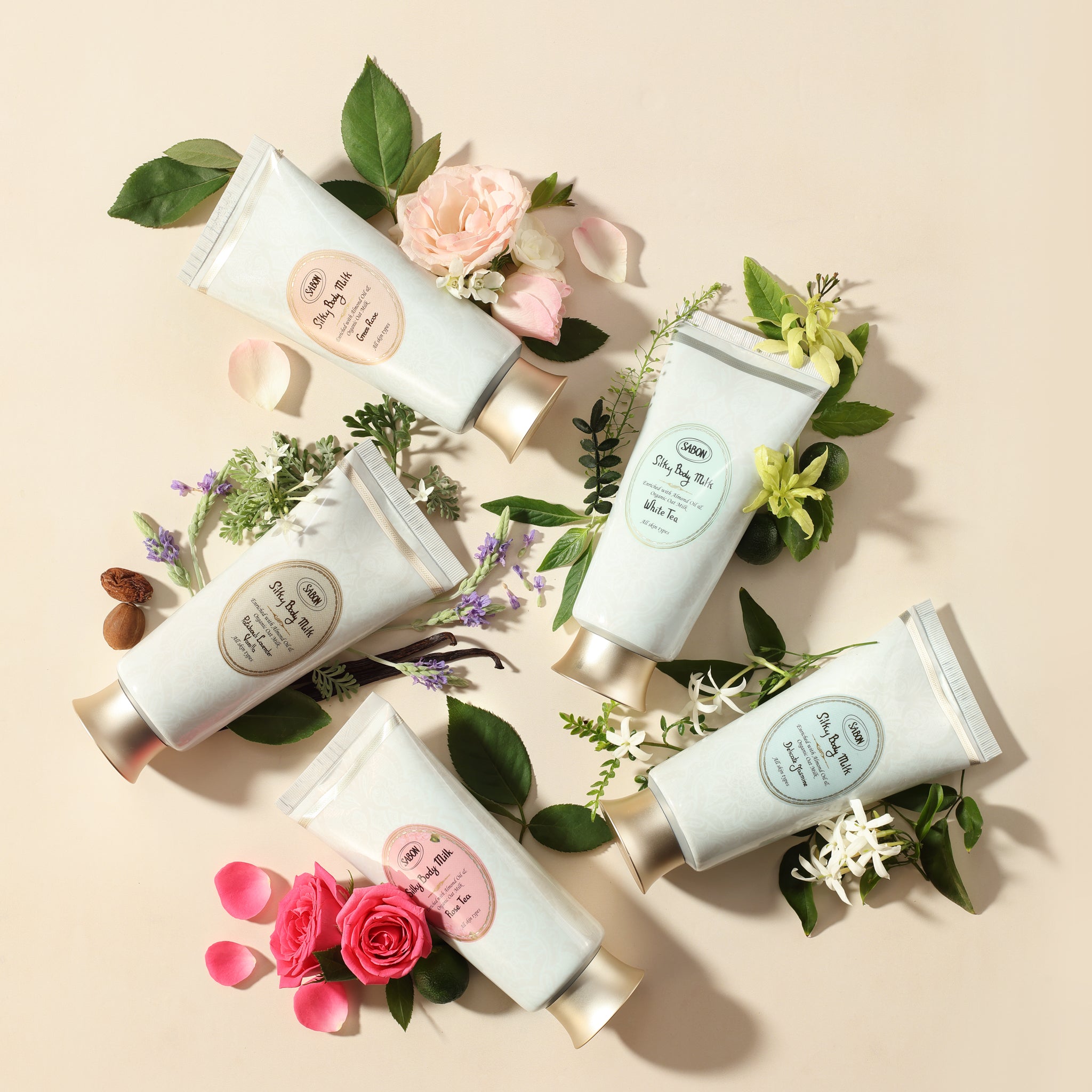 Sabon Luxury Silky Body Milk Delicate Jasmine 7oz (200mL)