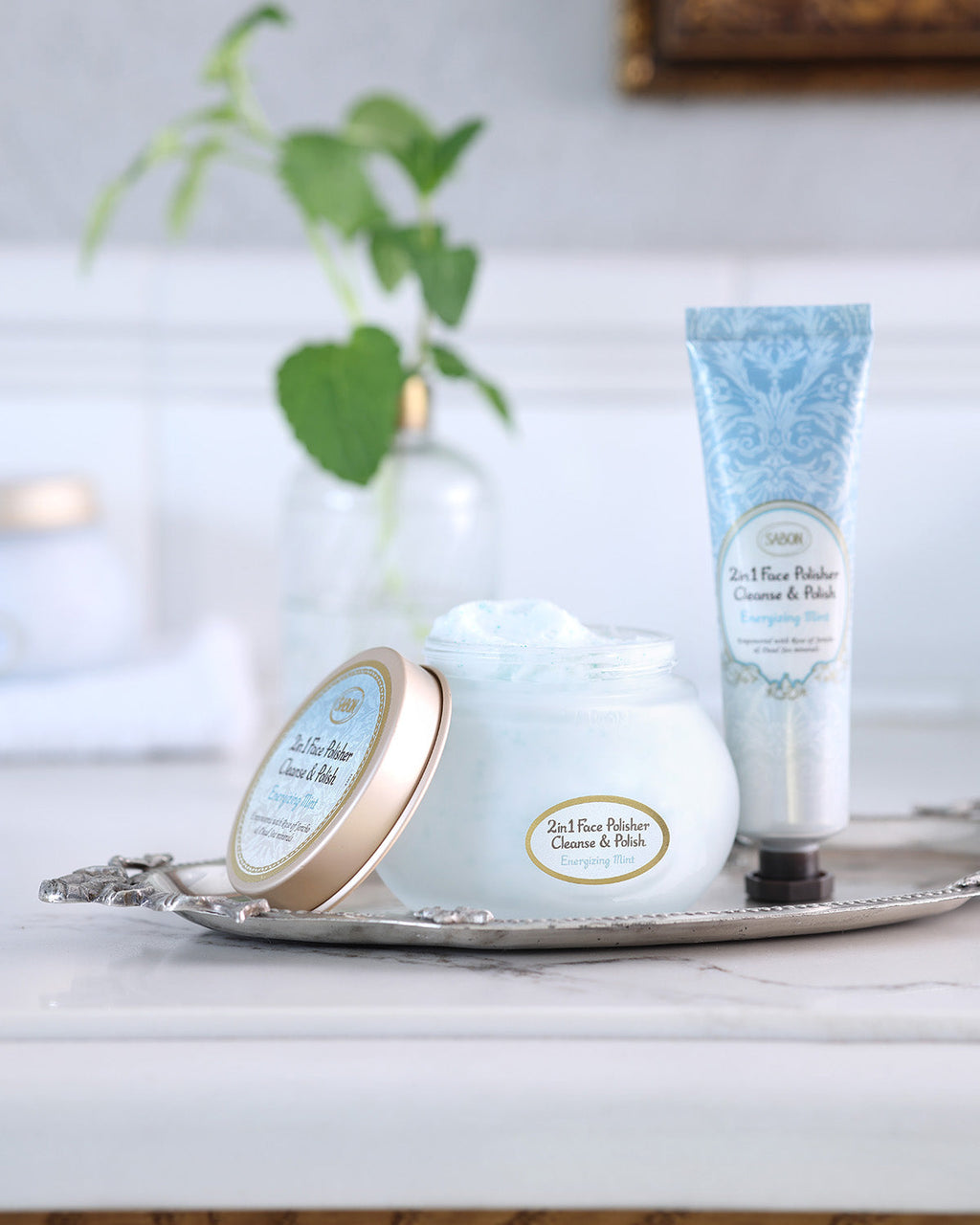 Sabon 2 in 1 Face Polisher Mint 2oz (60mL)