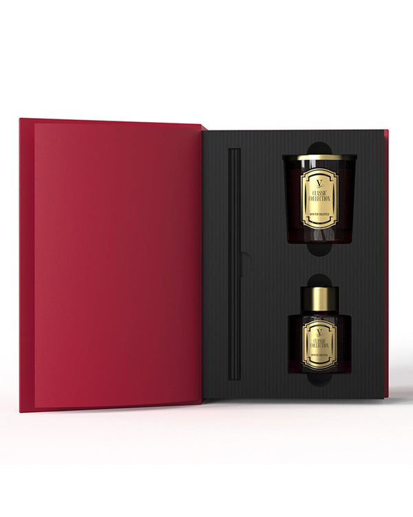 Gift Set CARDENAL WINTER SOLSTICE BOOK Candle 75gr/Diffuser 250ml