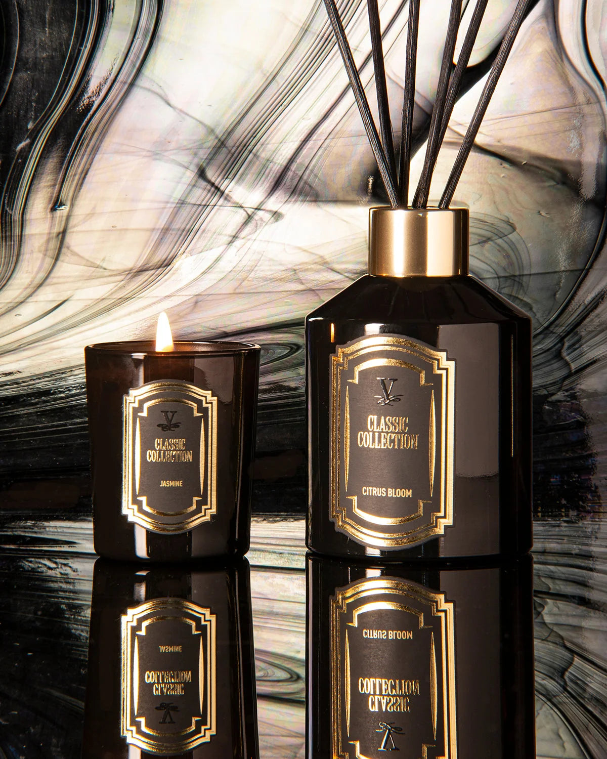 Villa Hermanos Luxury Reed Diffuser CLASSIC COLLECTION ROSE 8.4 oz