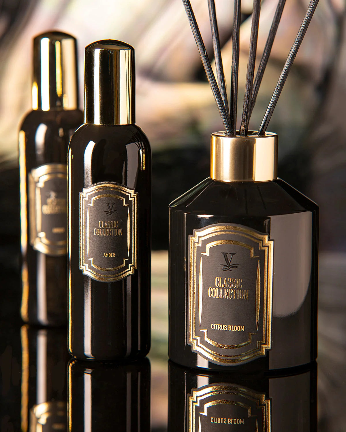 Villa Hermanos Luxury Reed Diffuser CLASSIC COLLECTION MANDARIN 8.4 oz
