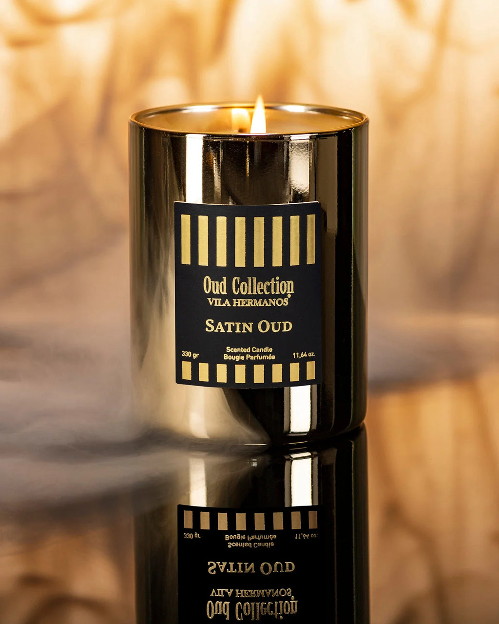 Villa Hermanos BLACK OUD COLLECTION Oud Gold Jar 11 oz Candle