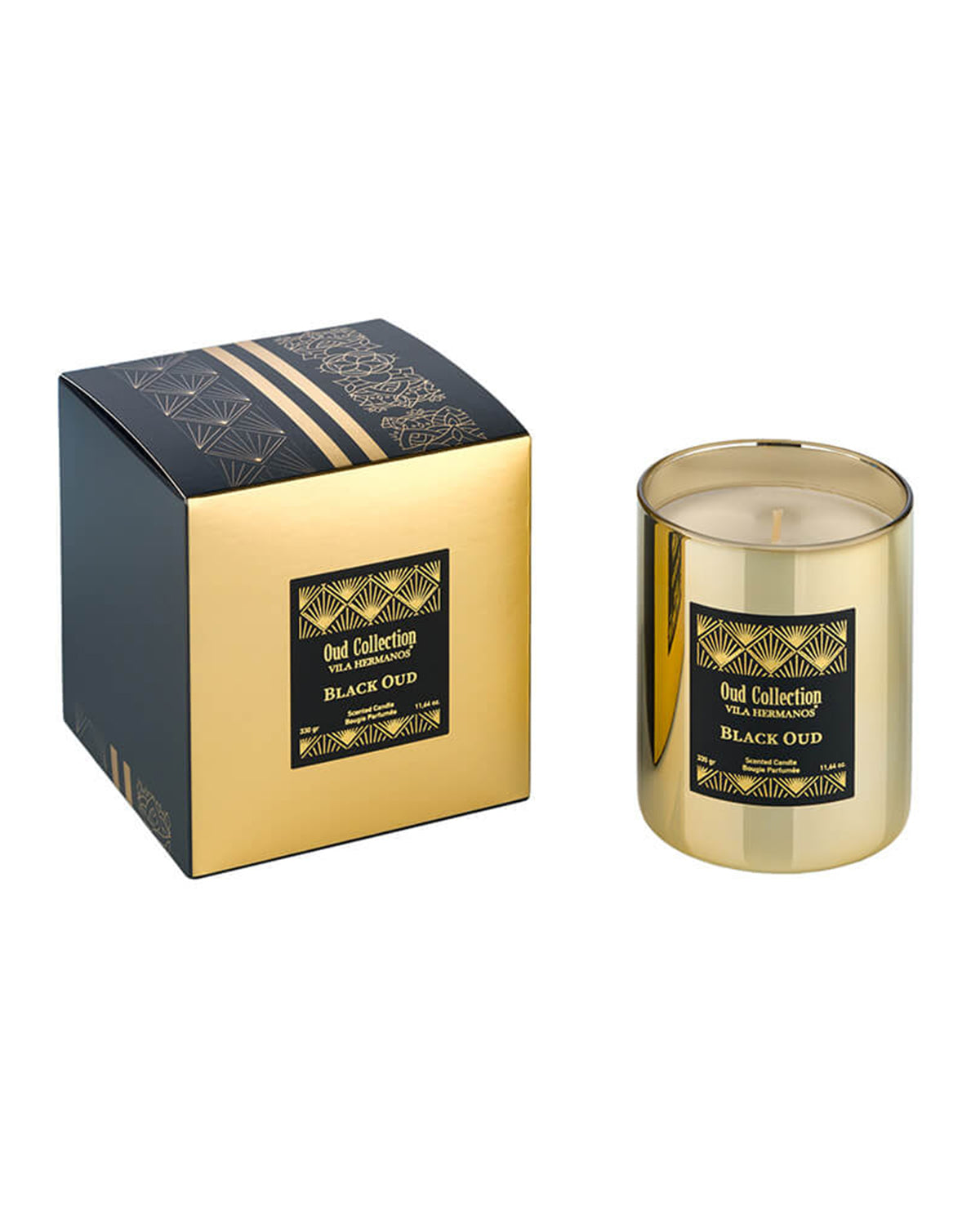 Villa Hermanos BLACK OUD COLLECTION Oud Gold Jar 11 oz Candle