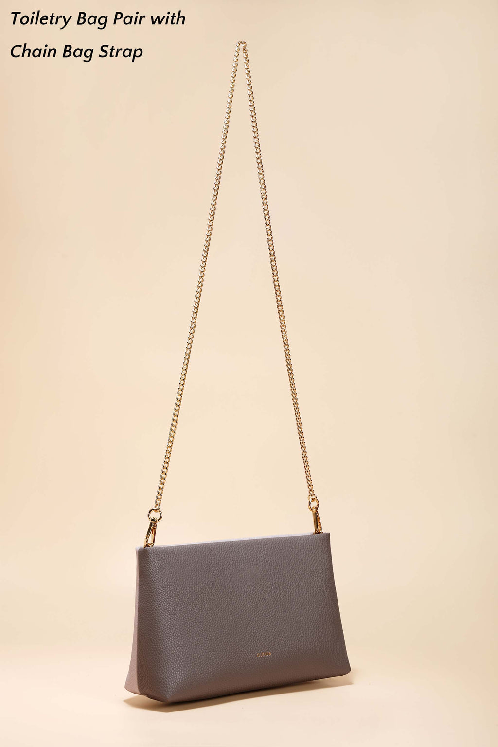 Two-Toned Jetsetter Toiletry Bag: Made With Recycled Leather