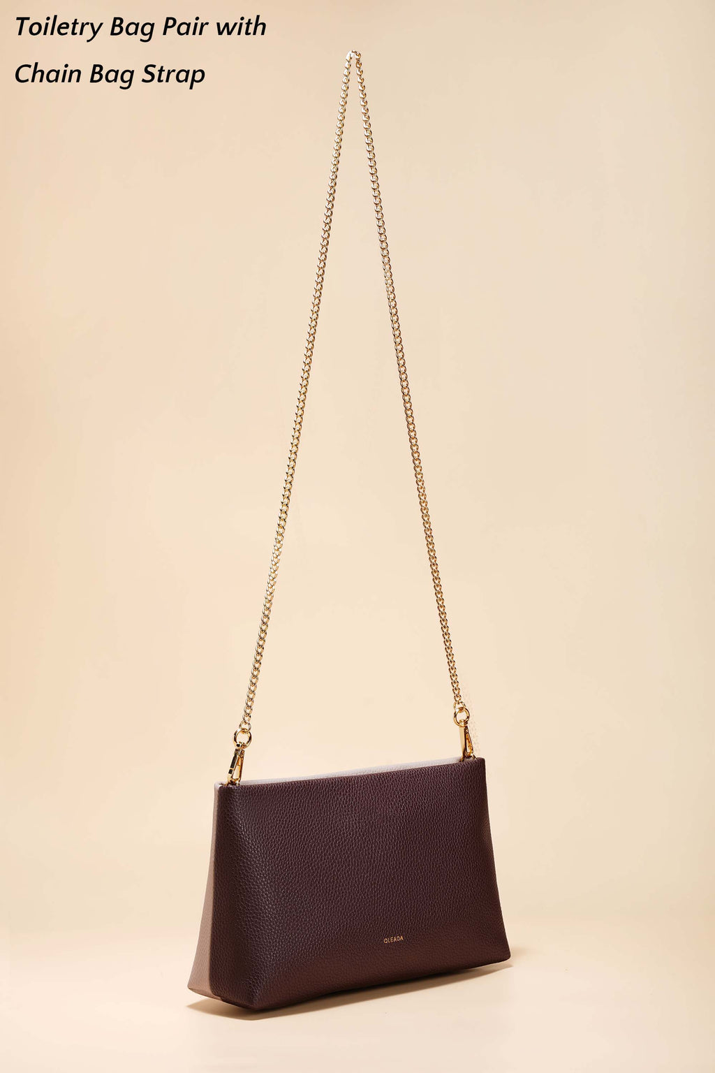 Two-Toned Jetsetter Toiletry Bag: Made With Recycled Leather