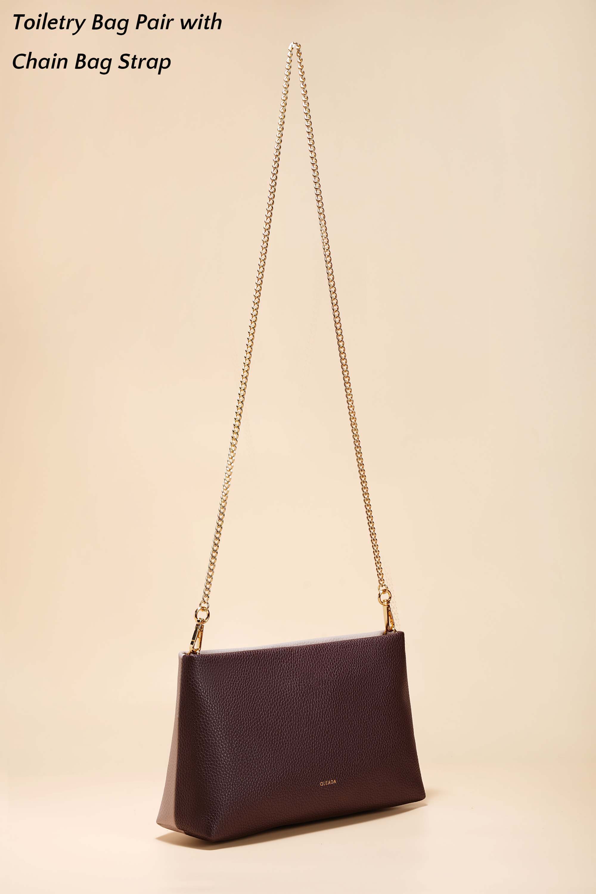 Two-Toned Jetsetter Toiletry Bag: Made With Recycled Leather