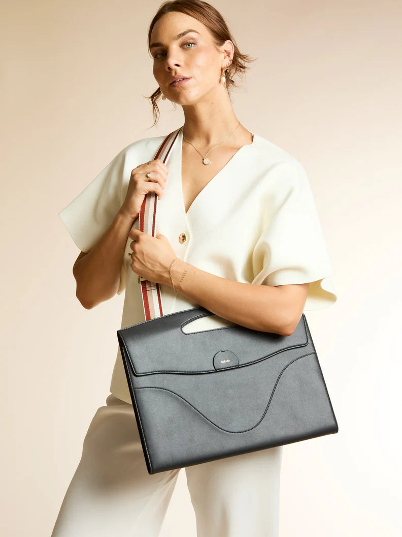 Custom Laptop Sleeve Program: Made With Recycled Leather. 50 Piece Minimum Order.