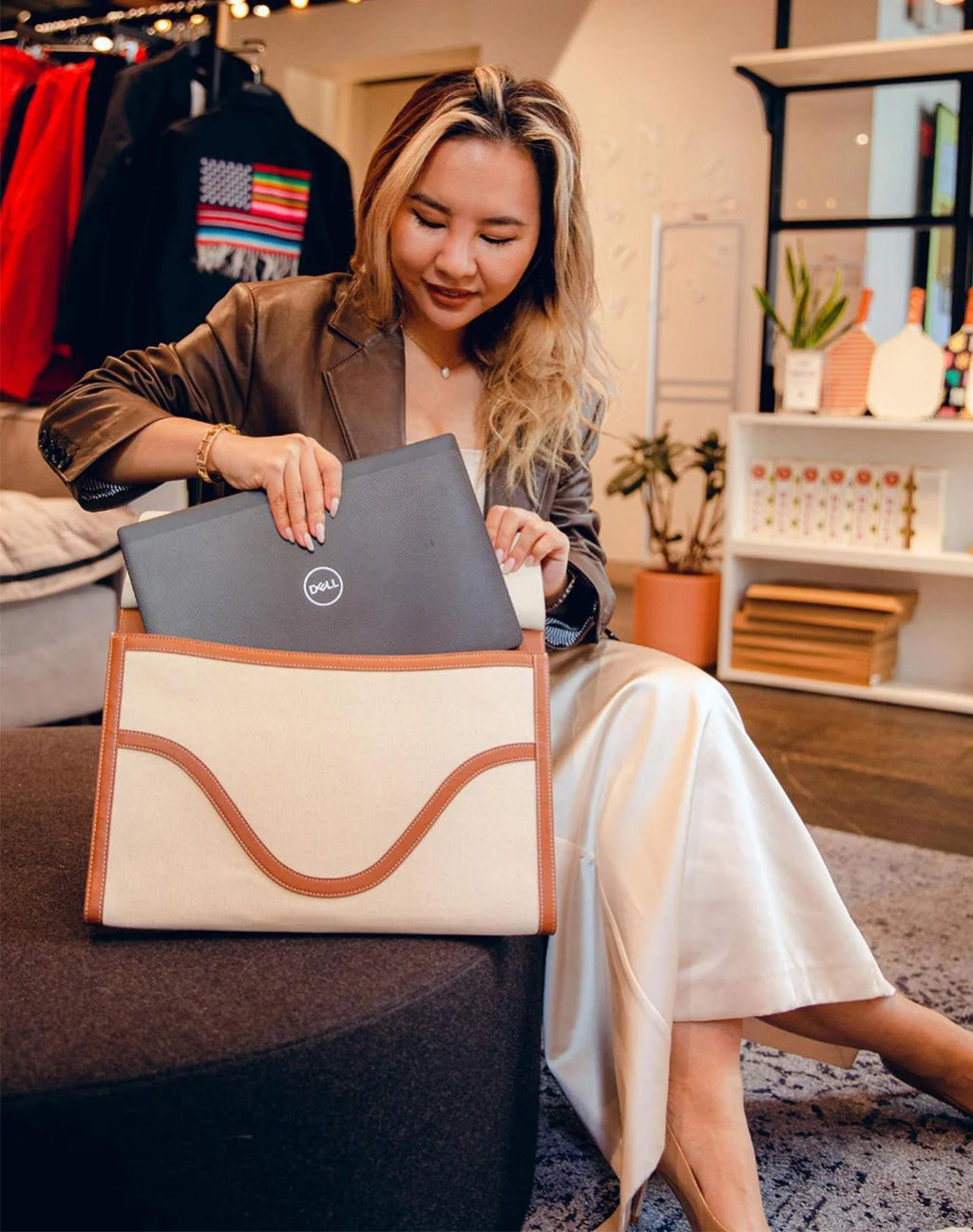 Custom Laptop Sleeve Program: Made With Recycled Leather. 50 Piece Minimum Order.