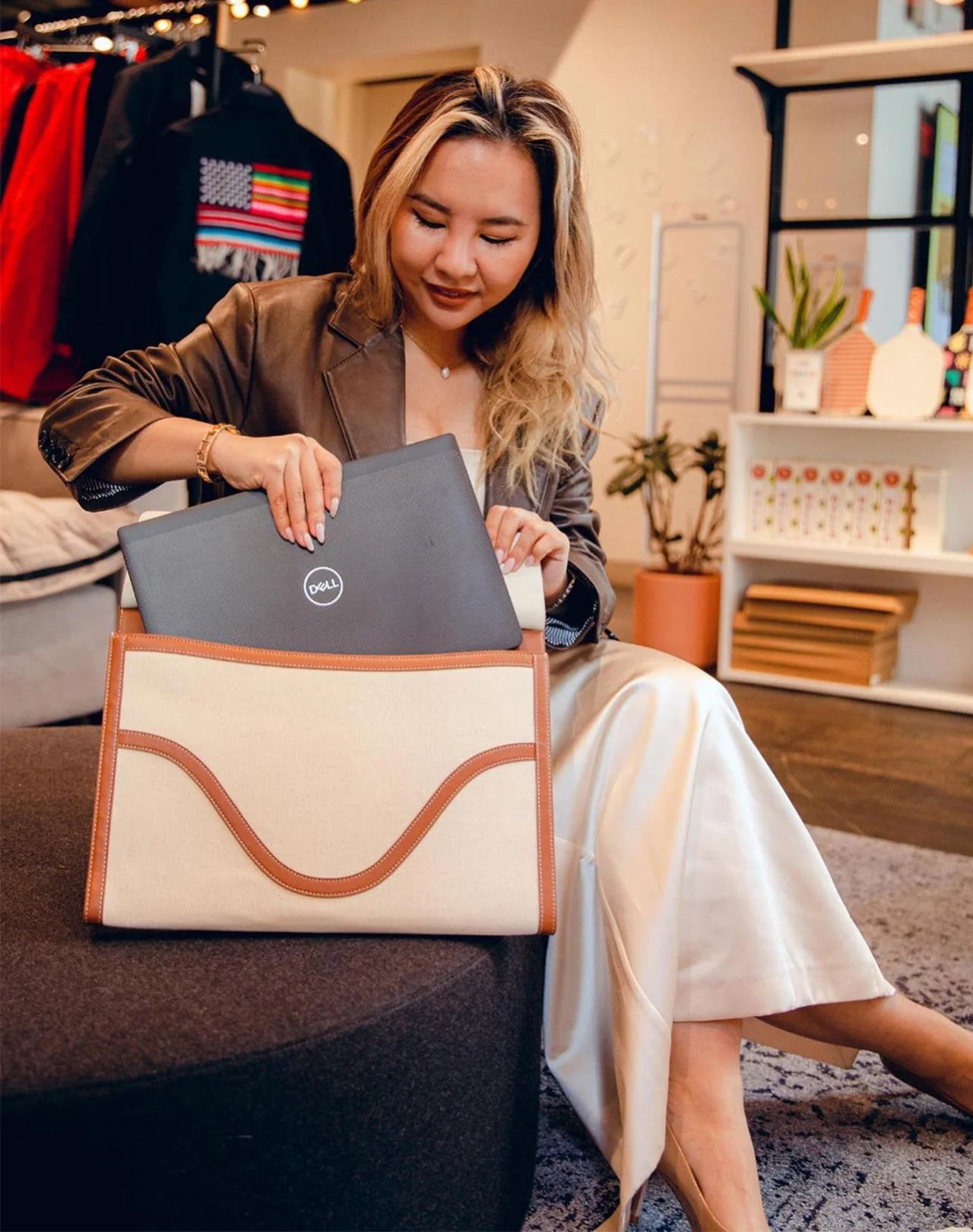 Custom Laptop Sleeve Program: Made With Recycled Leather. 50 Piece Minimum Order.