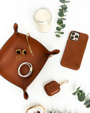 Genuine Leather Catchall Trays